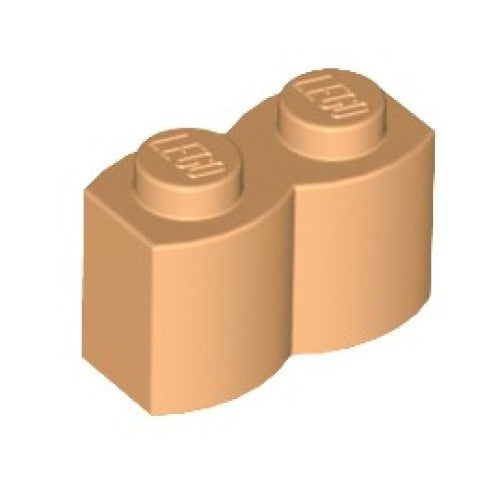 Kocke posebne 1x2 Log Profile, Med.Nugat, 20 kos
