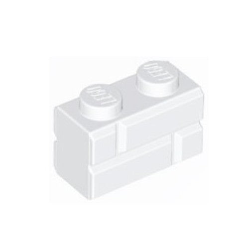 Kocke posebne 1x2 Masonry Profile, bele, 20 kos