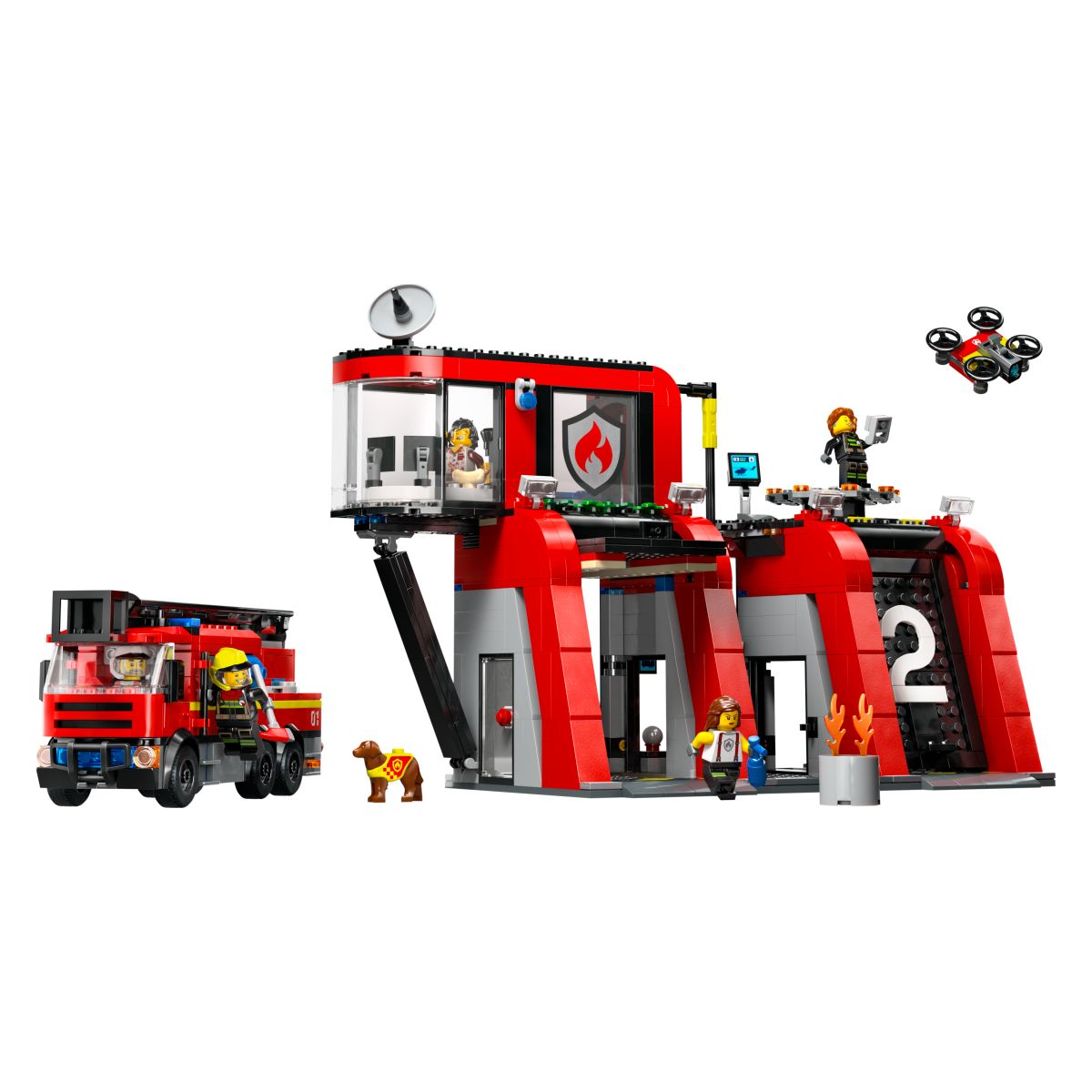 LEGO City 60414 Fire Station with Fire Truck