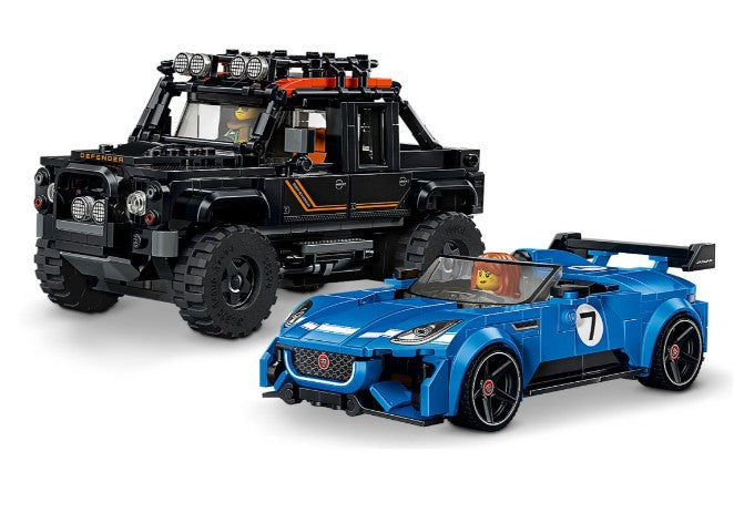 LEGO Speed Champions 77264 Jaguar F-TYPE Project 7 & Land Rover Defender Classic