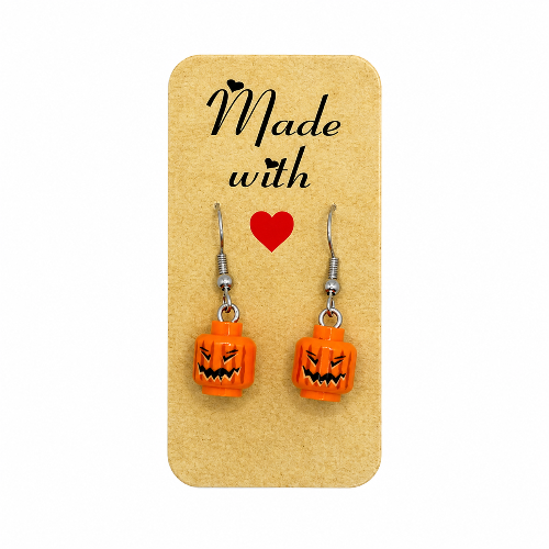 Jack O'lantern viseči uhani