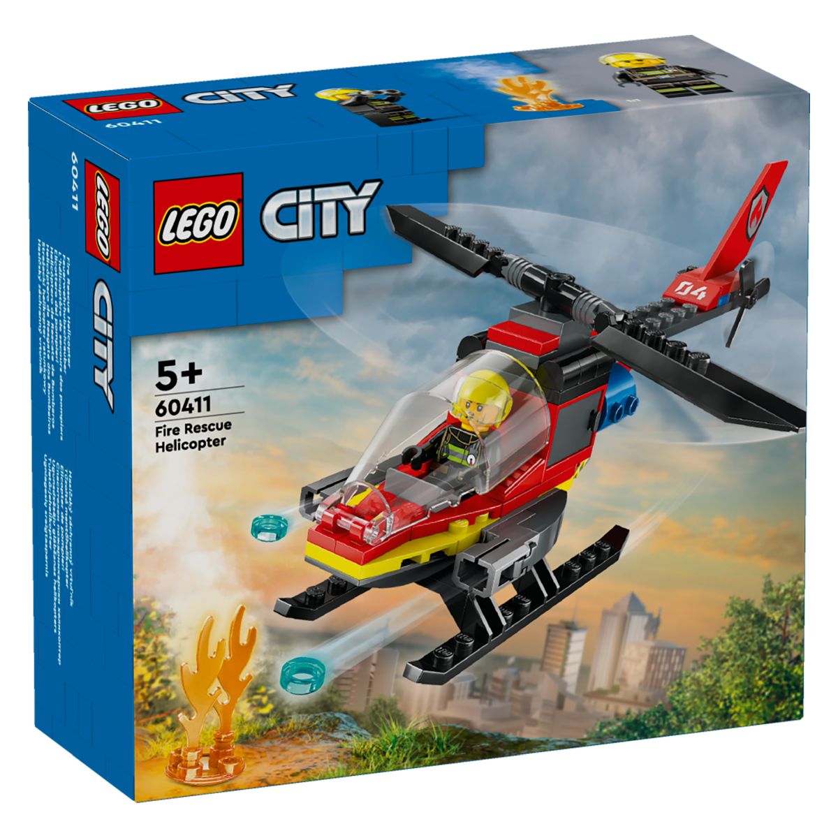 LEGO City 60411 Fire Rescue Helicopter