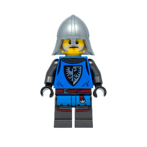 Castle Black Falcon - Male with Flat Silver Neck Protector