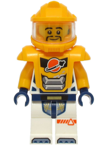City astronaut orange