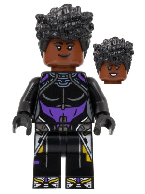 Super Heroes™ Shuri - Black and Dark Purple Top