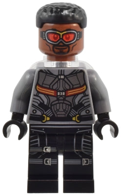 Super Heroes™ Falcon - Dark Bluish Gray and Black Suit