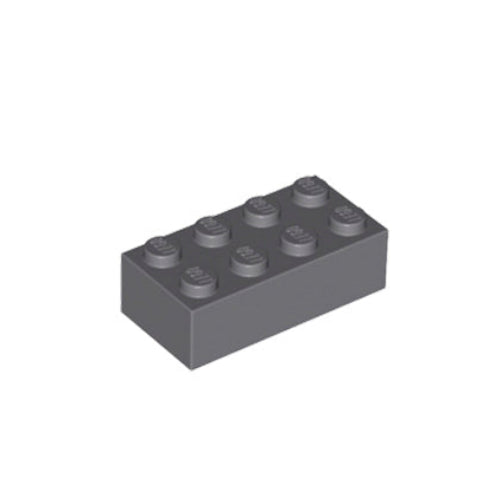 Kocke 2x4 temno sive, 20 kos