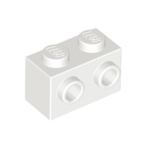 Kocke posebne 1x2 Studs on 1 Side, bele, 20 kos