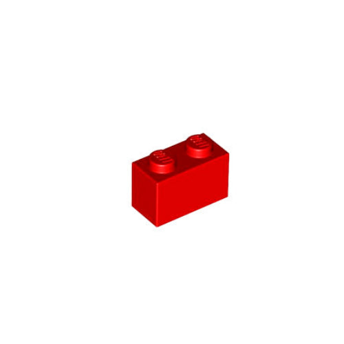 Kocke 1x2 rdeče, 20 kos
