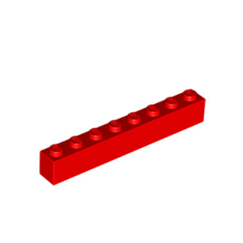 Kocke 1x8 rdeče, 10 kos