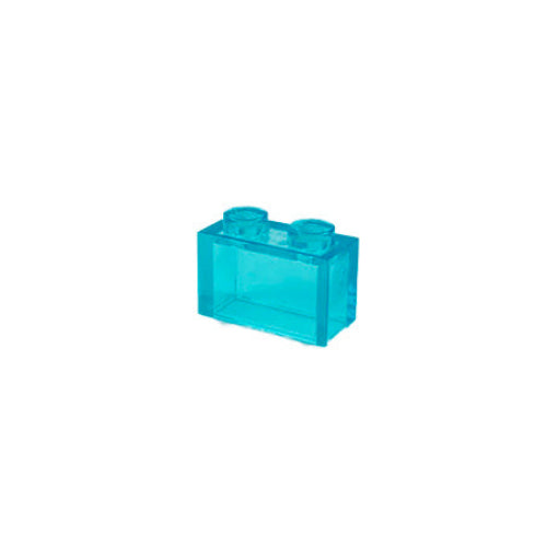 Kocke 1x2 prozorno modre, 20 kos