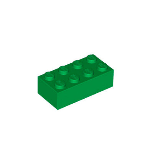 Kocke 2x4 zelene, 20 kos