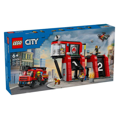 LEGO City 60414 Fire Station with Fire Truck