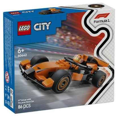 LEGO City 60442 F1® Driver with McLaren Race Car