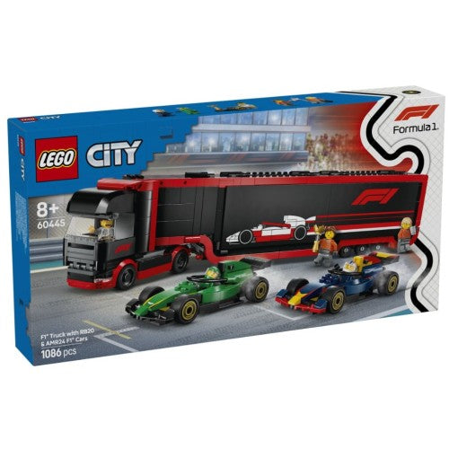 LEGO City 60445 F1® Truck with RB20 & AMR24 F1® Cars
