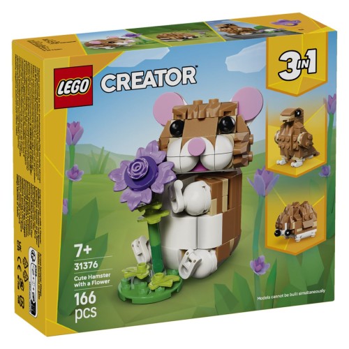 LEGO Creator 3v1 31376 Cute Hamster with a Flower