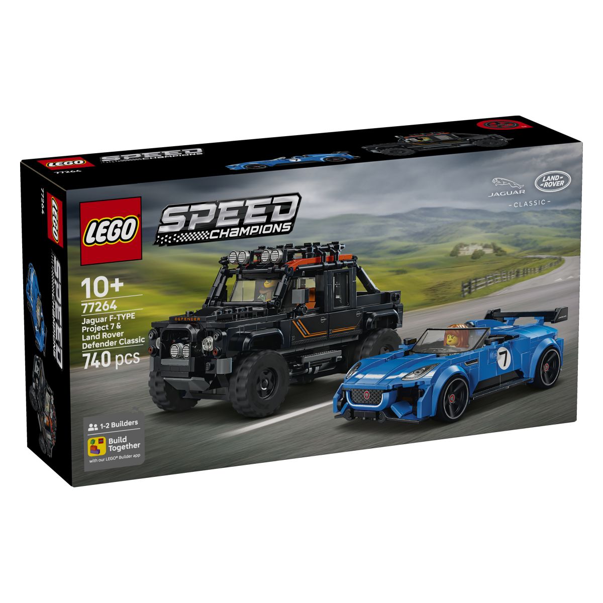 LEGO Speed Champions 77264 Jaguar F-TYPE Project 7 & Land Rover Defender Classic