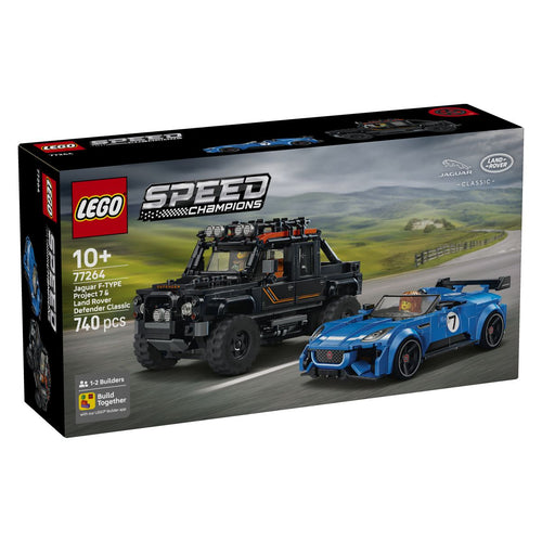 LEGO Speed Champions 77264 Jaguar F-TYPE Project 7 & Land Rover Defender Classic