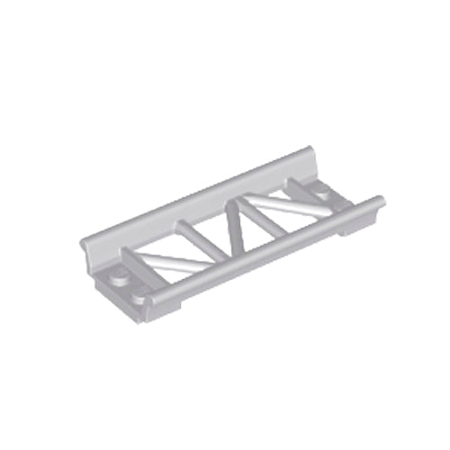 Tiri ravni kratki za roller coaster 8L, sivi, 2 kos